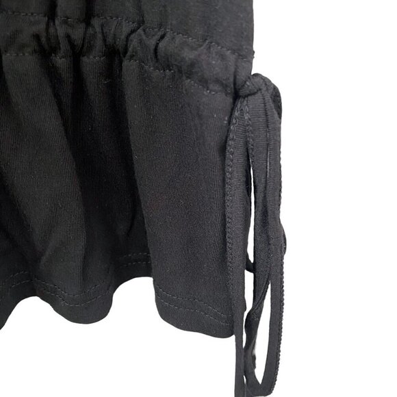 Style & Co. Womens Top Size XL Black Beaded Tunic Tee  V neck Ruffle Hem - Picture 8 of 9